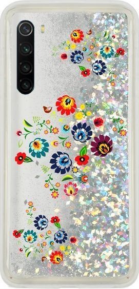 CaseGadget CaseGadget ETUI LIQUID FOLKLOR 2 XIAOMI REDMI NOTE 8 SREBRNY standard 1