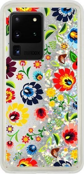 CaseGadget CaseGadget ETUI LIQUID FOLKLOR 1 SAMSUNG GALAXY S20 ULTRA SREBRNY standard 1