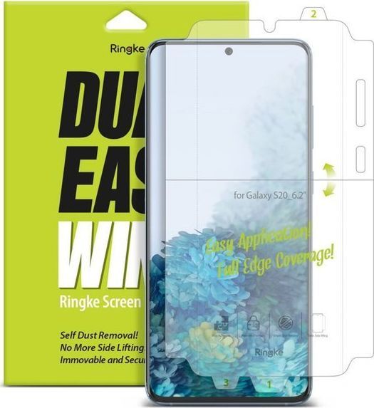 Ringke 2x Folia hydrożelowa Ringke Dual easy do Samsung Galaxy S20 1