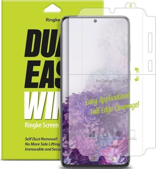 Ringke 2x Folia hydrożelowa Ringke Dual easy film do Samsung Galaxy S20 Plus uniwersalny 1
