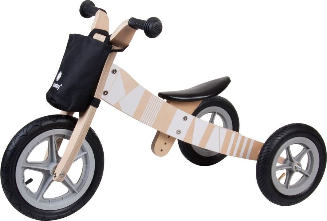 Rowerek biegowy Sun Baby Rowerek biegowy drewniany 2w1 Twist Samoa white 1