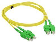 A-LAN FO Patch cord SC/APC-SC/APC duplex SM 9/125 1.0m (FOC-SCASCA-9SMD-1) 1