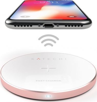 Ładowarka Satechi Aluminum Wireless Charger Indukcyjna 1.8 A (ST-WCPR) 1