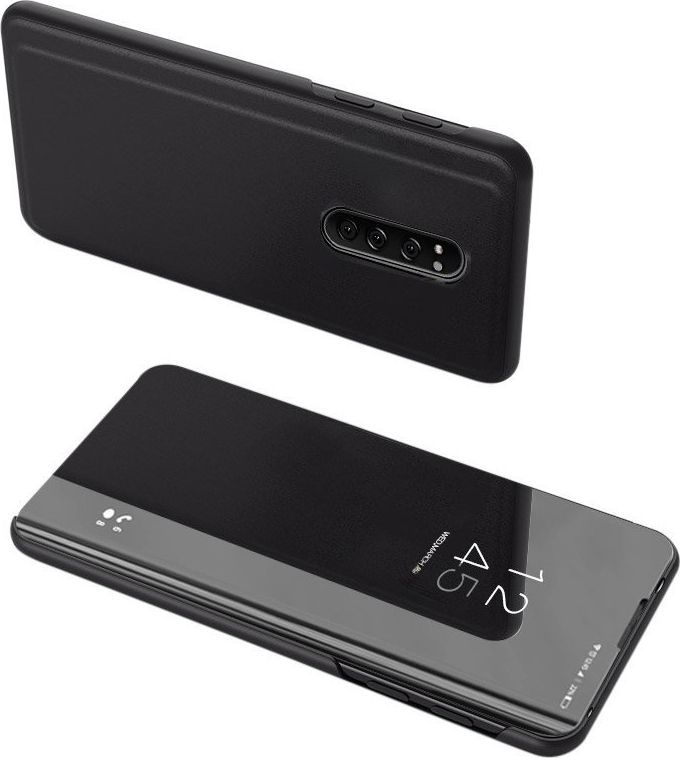 Hurtel Clear View Case futerał etui z klapką Sony Xperia 1 czarny uniwersalny 1
