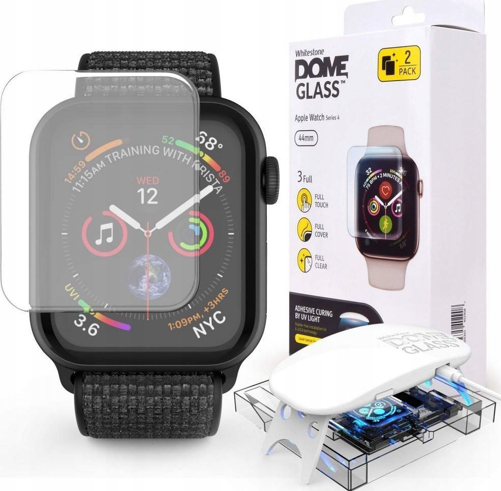 Whitestone SZKŁO HARTOWANE WHITESTONE DOME GLASS APPLE WATCH 4/5 (40MM) CLEAR 1