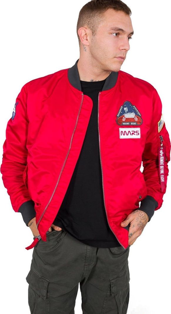 Kurtka męska Alpha Industries Kurtka męska MA-1 LW czerwona r. M (126106-328) 1