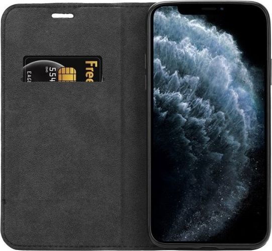 Crong Crong Folio Case Etui iPhone 11 z klapką na magnes (czarny) 1