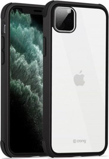 Crong Crong Trace Clear Cover Etui iPhone 11 Pro Max (6,5) czarna ramka 1