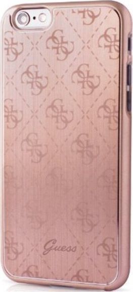 Guess GUESS HARD CASE 4G ALUMINIUM PLATE GUHCP6MEPI IPHONE 5 / 5S / SE RÓŻOWY standard 1