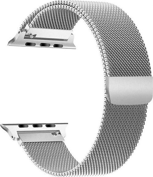 Alogy Bransoleta Milanese pasek Alogy do Apple Watch 1/2/3/4/5 38/40mm srebrna uniwersalny 1