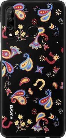 Huawei HUAWEI COVER HUAWEI P30 LITE CZARNY Z KWIATAMI standard 1