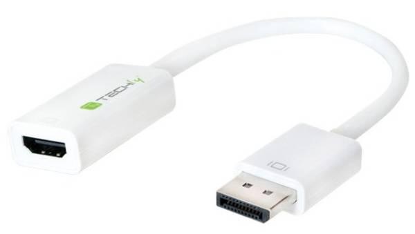 Adapter AV Techly DisplayPort - HDMI biały 1