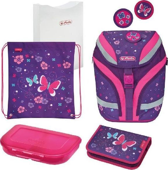 Herlitz Tornister SoftFlex Plus Butterfly - zestaw 1