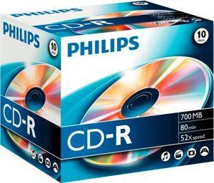  Philips CD-R 700 MB 52x 10 sztuk (CR7D5NJ10/00) 1