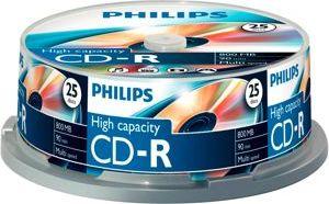  Philips CD-R 800 MB 40x 25 sztuk (CR8D8NB25/00) 1
