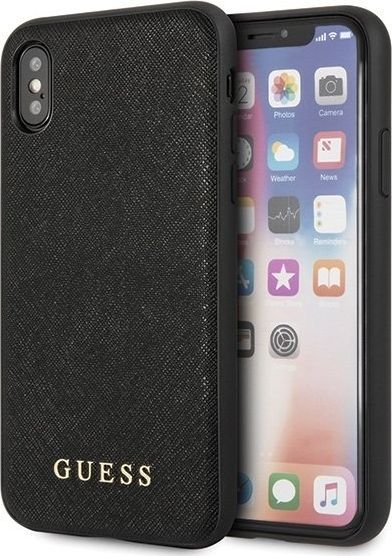 Guess Guess GUHCI65SLSABK iPhone Xs Max czarny/black hard case Saffiano 1