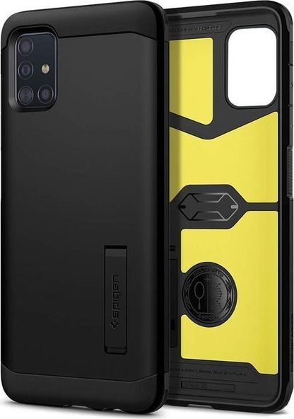Spigen Etui na telefon Spigen Tough Armor do Samsung Galaxy A51 Black uniwersalny 1