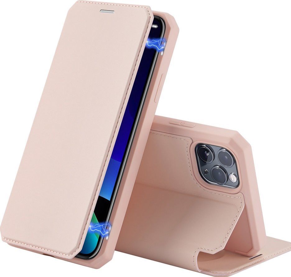 Dux Ducis DUX DUCIS Skin X kabura etui pokrowiec z klapką iPhone 11 Pro różowy uniwersalny 1
