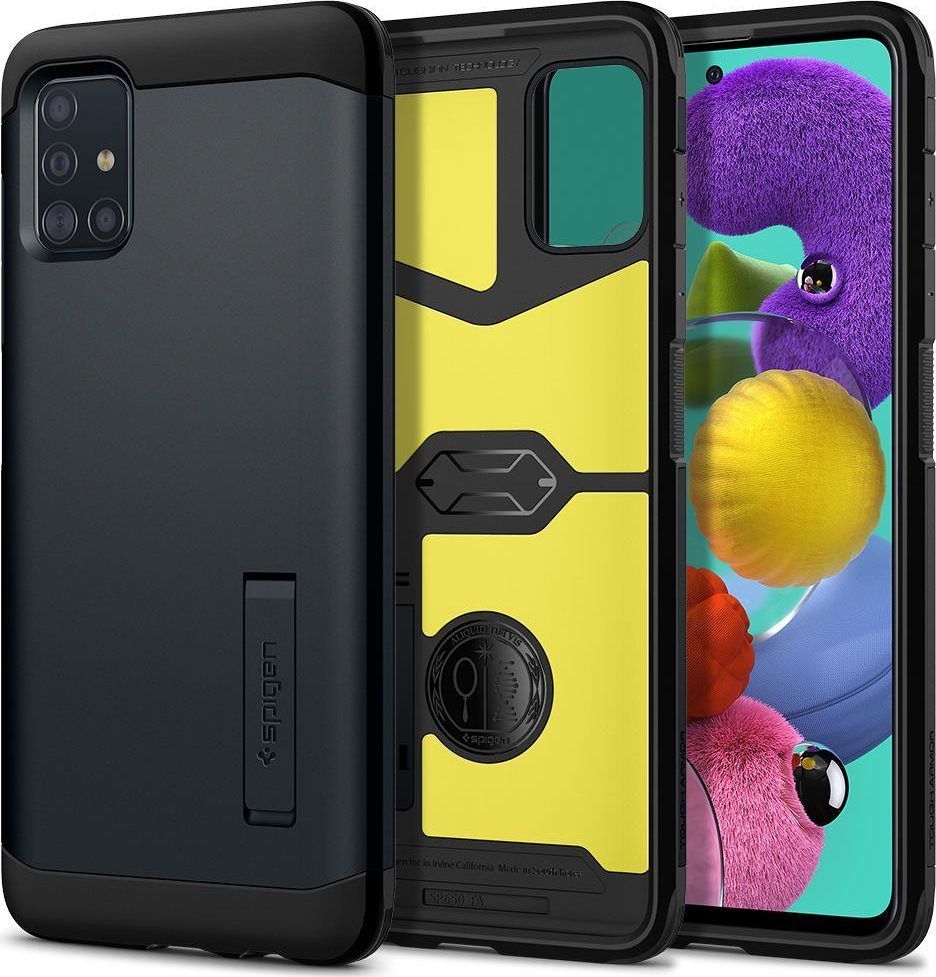 Spigen Spigen Tough Armor Galaxy A71 Metal Slate uniwersalny 1