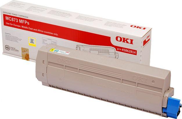 Toner OKI OKI Toner MC873 Yellow 45862814 10K 1