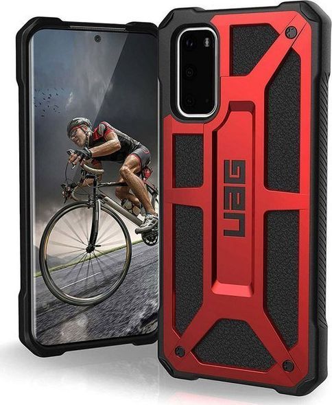 UAG Etui na telefon UAG Monarch do Samsung Galaxy S20 Crimson Red Leather uniwersalny 1