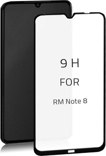Qoltec Szkło ochronne hartowane PREMIUM Qoltec do Xiaomi Redmi Note 8 | Czarne 1