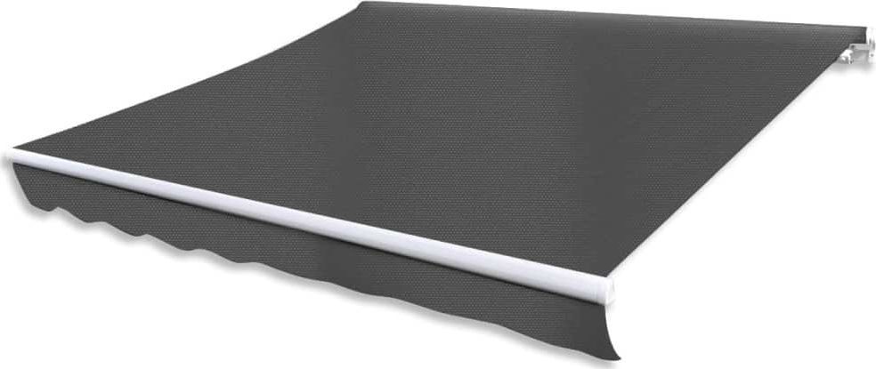 vidaXL Markiza zwijana ręcznie, 300 cm, antracytowa 1