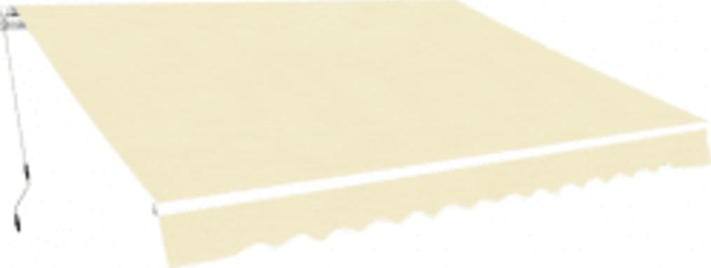 vidaXL Markiza zwijana ręcznie, 600 cm, kremowa 1