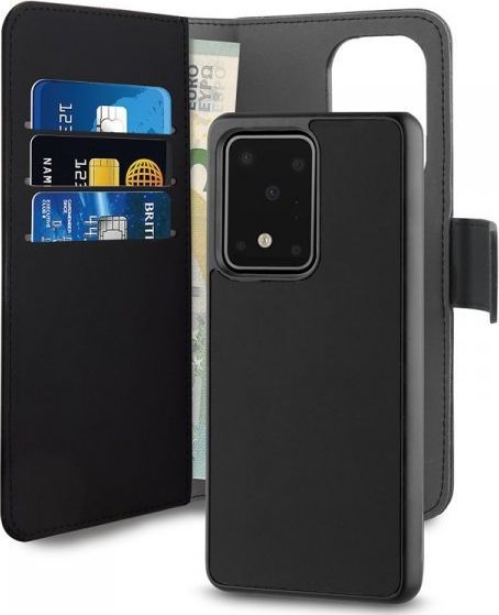 Puro Etui Wallet Detachable 2w1 Samsung Galaxy S20 Ultra-SGS11PBOOKC3BLK 1