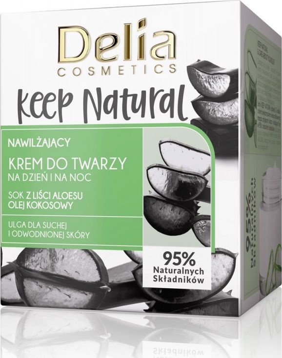  Delia Krem do twarzy Keep Natural nawilżający 50ml 1