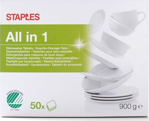 Staples Tabletki do zmywarek All in One 50szt. 1