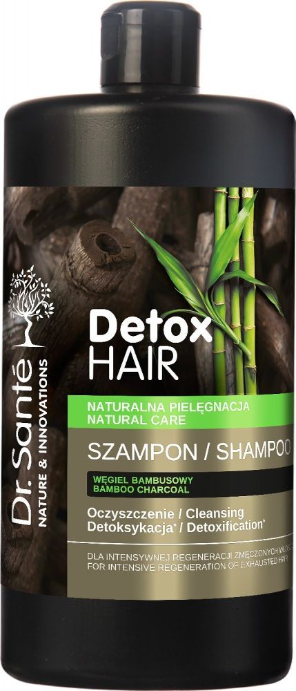 Elfa Pharm Dr.Sante Detox Hair Szampon regenerujący do włosów z węglem bambusowym 1000ml 1