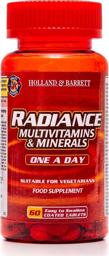 Holland & Barrett Holland & Barrett Radiance Multiwitaminy i Minerały 1 na Dzień 60 Tabletek 1