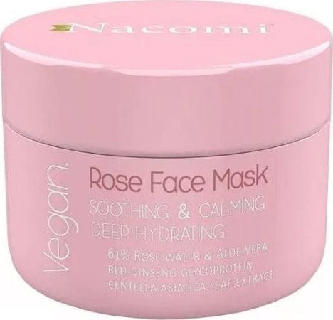  Nacomi NACOMI_Vegan Rose Face Mask Soothing Calming maska różana łagodząco uspokajająca 50ml 1