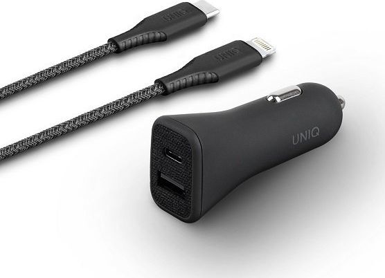 Ładowarka Uniq Votra Duo P30 1x USB-A 1x USB-C 2.4 A  (UNIQ215BLK) 1