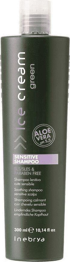 Inebrya Ice Cream Green Sensitive Shampoo eko szampon do wrażliwej skóry głowy 300ml 1