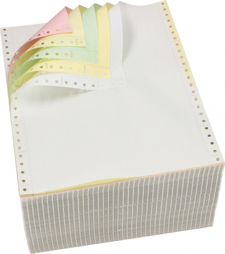 Staples Papier do drukarki igłowej 5-warstwowy 240x12" 55g mix kolorów 350 arkuszy 1