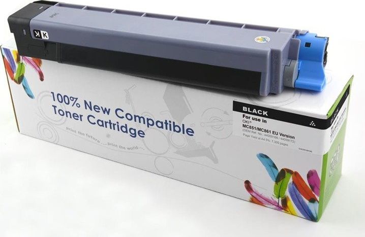 Toner Cartridge Web Black Zamiennik 44059256 (CW-OM861BN) 1
