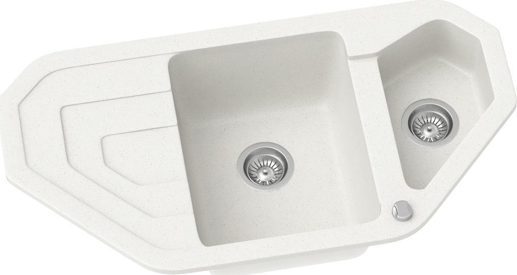 Zlewozmywak Kernau Zlewozmywak Kernau KGS R 90 A 1,5B1D White 1