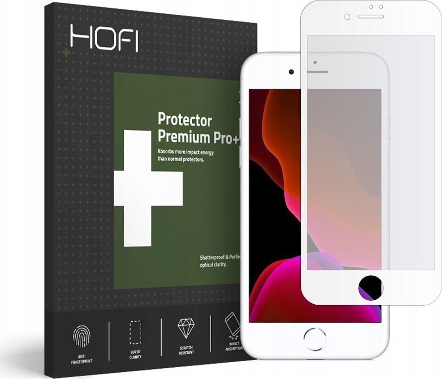 Hofi Glass SZKŁO HYBRYDOWE HOFI ULTRAFLEX GLASS IPHONE 7/8/9 WHITE 1