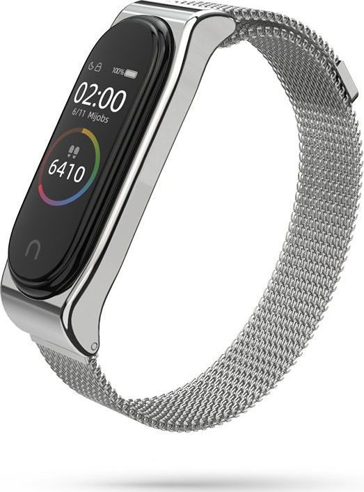 Tech-Protect TECH-PROTECT MILANESEBAND XIAOMI MI BAND 3/4 SILVER 1