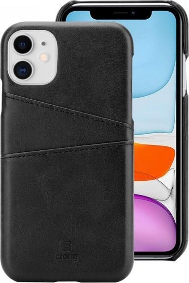 Crong Crong Neat Cover - Etui iPhone 11 z kieszeniami (czarny) 1