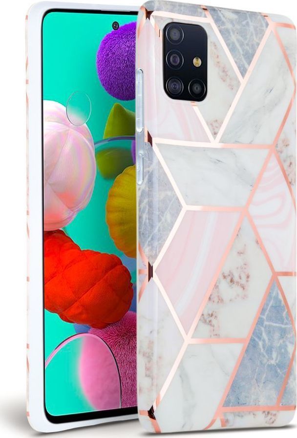 Tech-Protect TECH-PROTECT MARBLE GALAXY A71 PINK 1