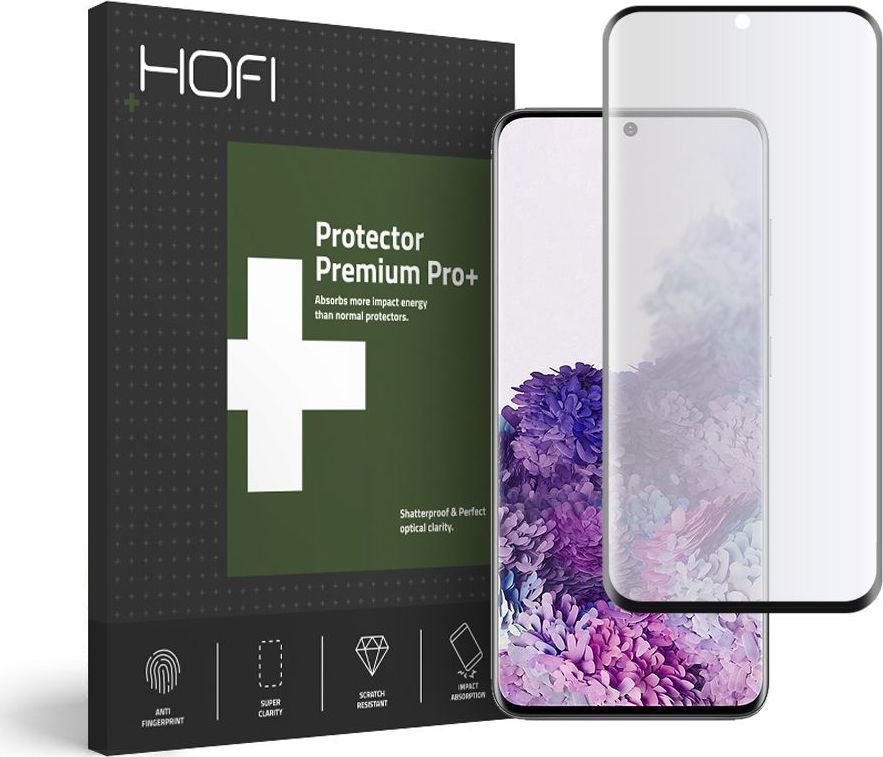 Hofi Glass SZKŁO HYBRYDOWE HOFI ULTRAFLEX GLASS GALAXY S20+ PLUS BLACK 1
