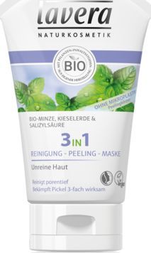 Lavera Preparat oczyszczający 3w1: Żel do mycia twarzy + Peeling + Maseczka uniwersalny 1