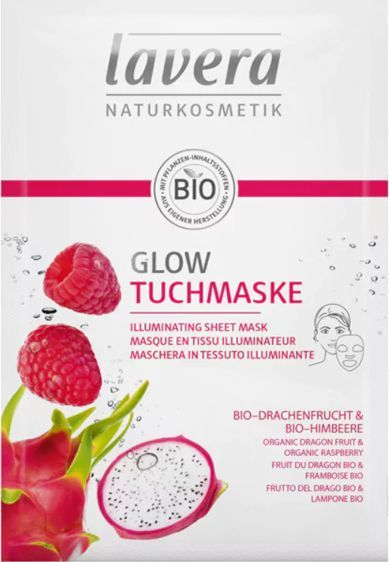 Lavera Rozświetlająca maska w płacie z bio-pitają i bio-maliną uniwersalny 1