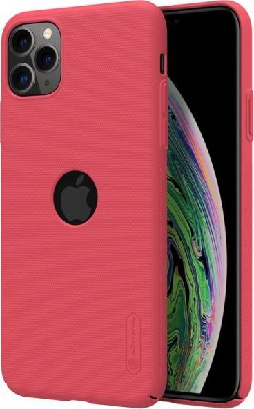 Nillkin Nillkin Super Frosted Shield - Etui Apple iPhone 11 Pro Max z wycięciem na logo (Bright Red) 1
