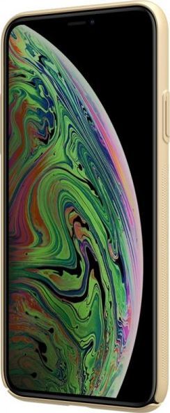 Nillkin Nillkin Super Frosted Shield - Etui Apple iPhone 11 z wycięciem na logo (Golden) 1