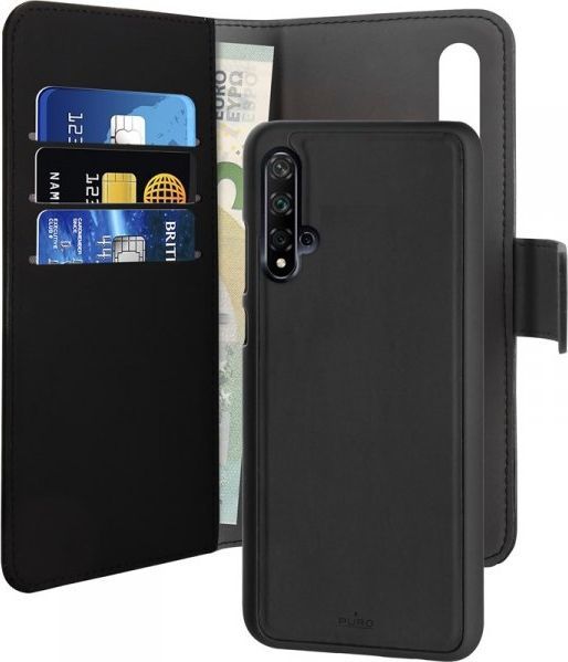 Puro PURO Wallet Detachable - Etui 2w1 Huawei Nova 5T (czarny) 1