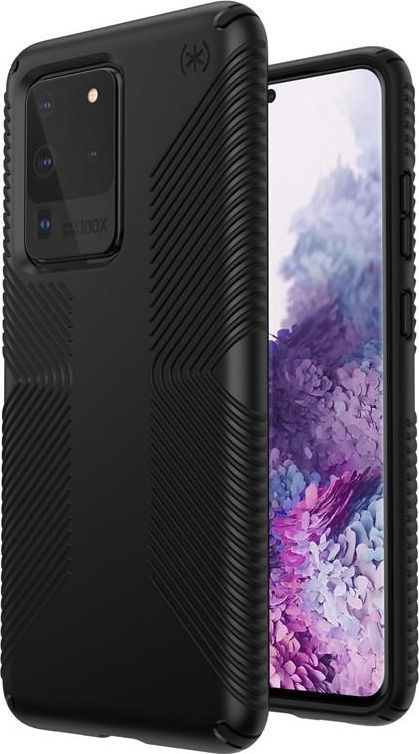 Speck Speck Presidio Grip - Etui Samsung Galaxy S20 Ultra z powłoką MICROBAN (Black/Black) 1